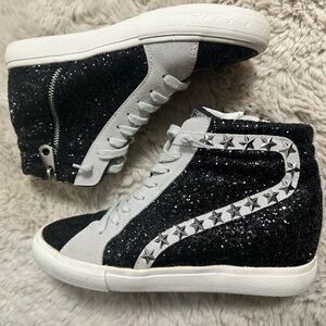 Vintage Havana Glitter High Top Leona Sneakers